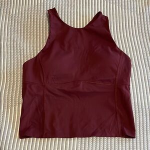 Kamo Fitness Burgundy Crop Top